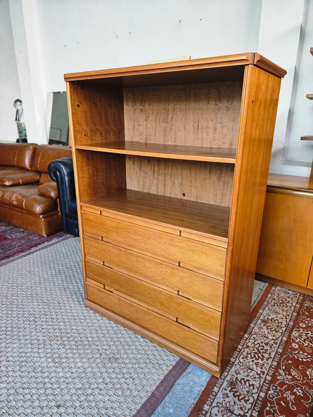 LIBRERIA VINTAGE CON CASSETTIERA
