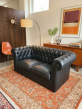 DIVANO CHESTERFIELD ANNI 70 IN PELLE