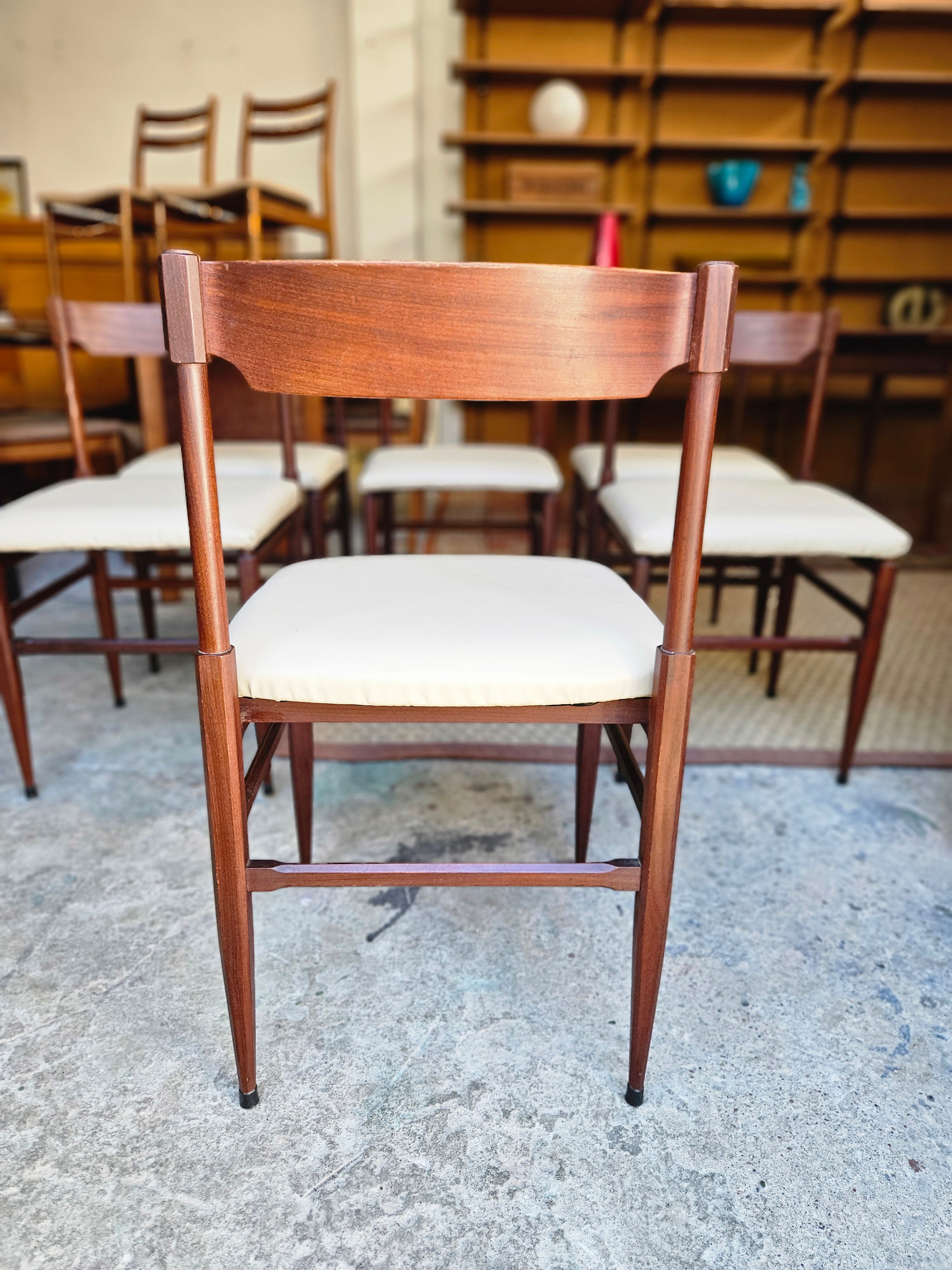 6 SEDIE SCANDINAVE ANNI 60