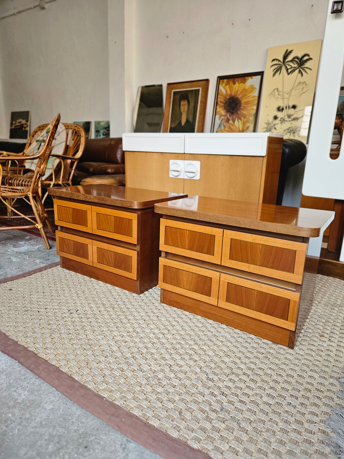 COPPIA DI COMODINI VINTAGE