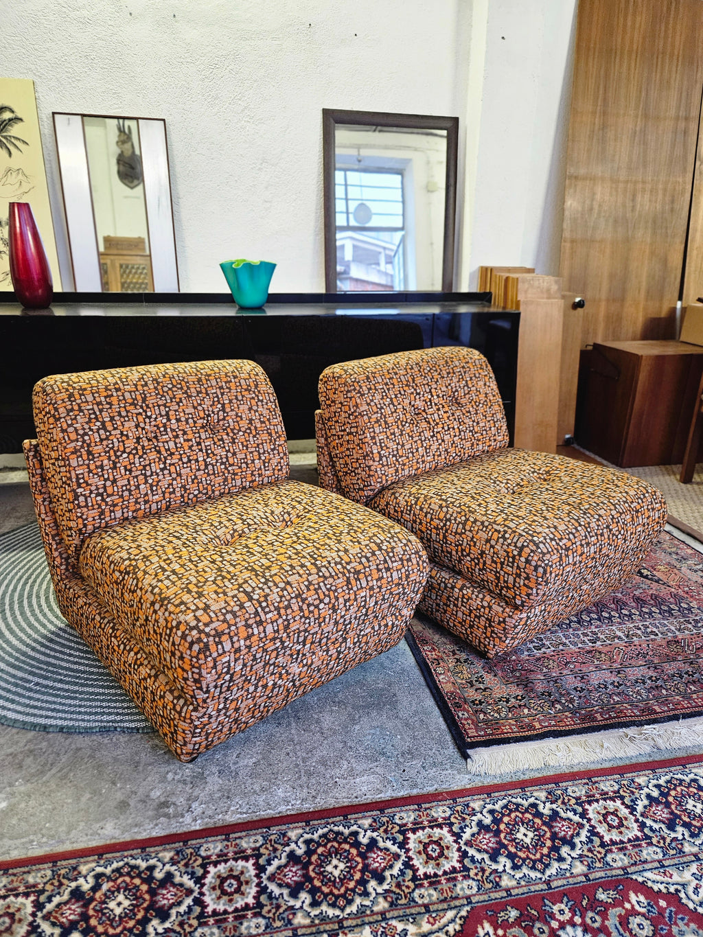 COPPIA DI POLTRONCINE ANNI 70